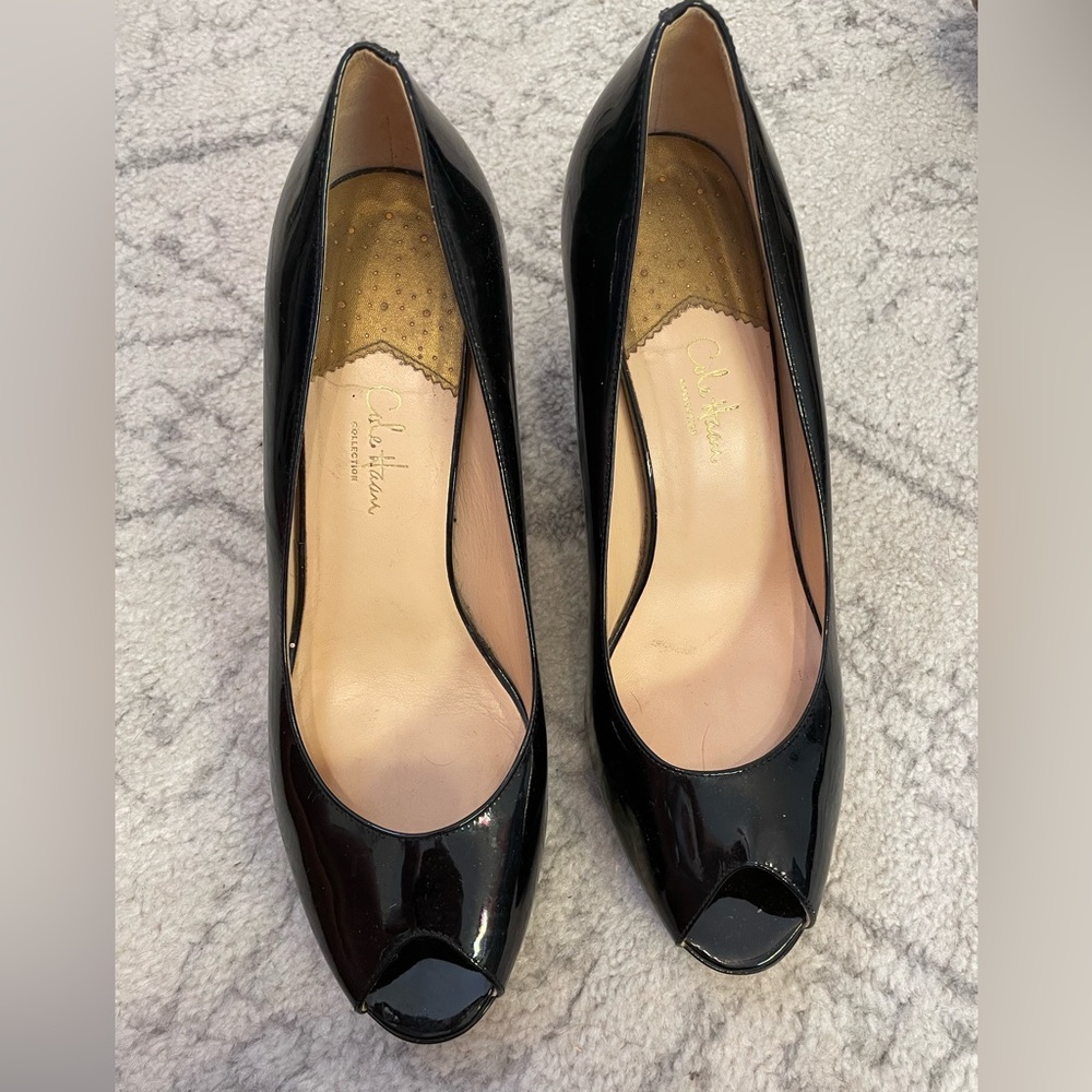 Cole Haan Black Patent Leather Heels Size 11B | Nike Air